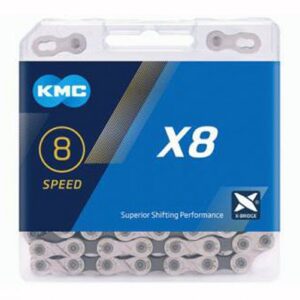 Grandinė KMC X8 Silver 6-8 pavarų, 116L