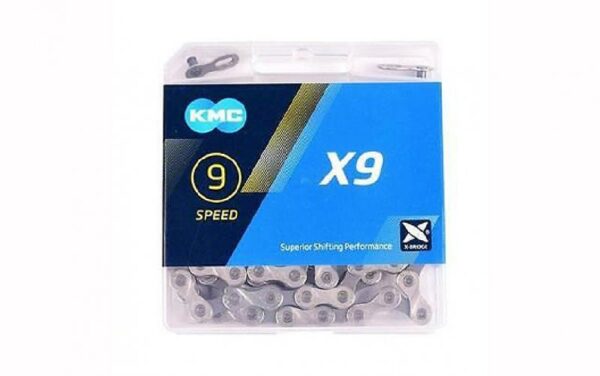 Grandinė KMC X9 Silver 9 pavarų, 114L
