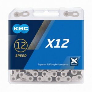 Grandinė KMC X12 Silver black 12 pavarų, 126L
