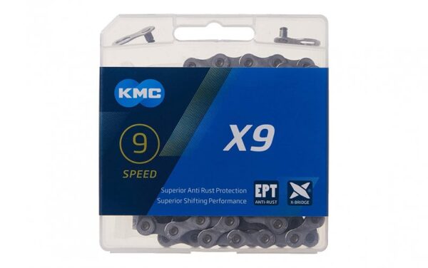 Grandinė KMC X9 EPT 9 pavarų, 116L