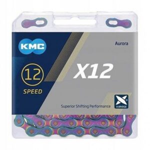 Grandinė KMC X12 Aurora Blue 12 pavarų, 126L