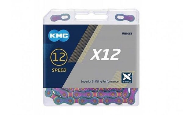 Grandinė KMC X12 Aurora Blue 12 pavarų, 126L
