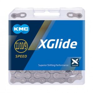 Grandinė KMC X-Glide Grey Long CUES 9/10/11 pavarų, 118L