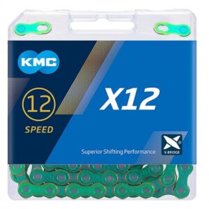 Grandinė KMC X12 Aurora Green 12 pavarų, 126L